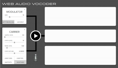 Web Audio Vocoder